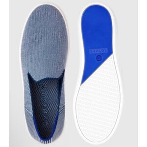 New Rothy's Blue and White Knit Sneakers US 9